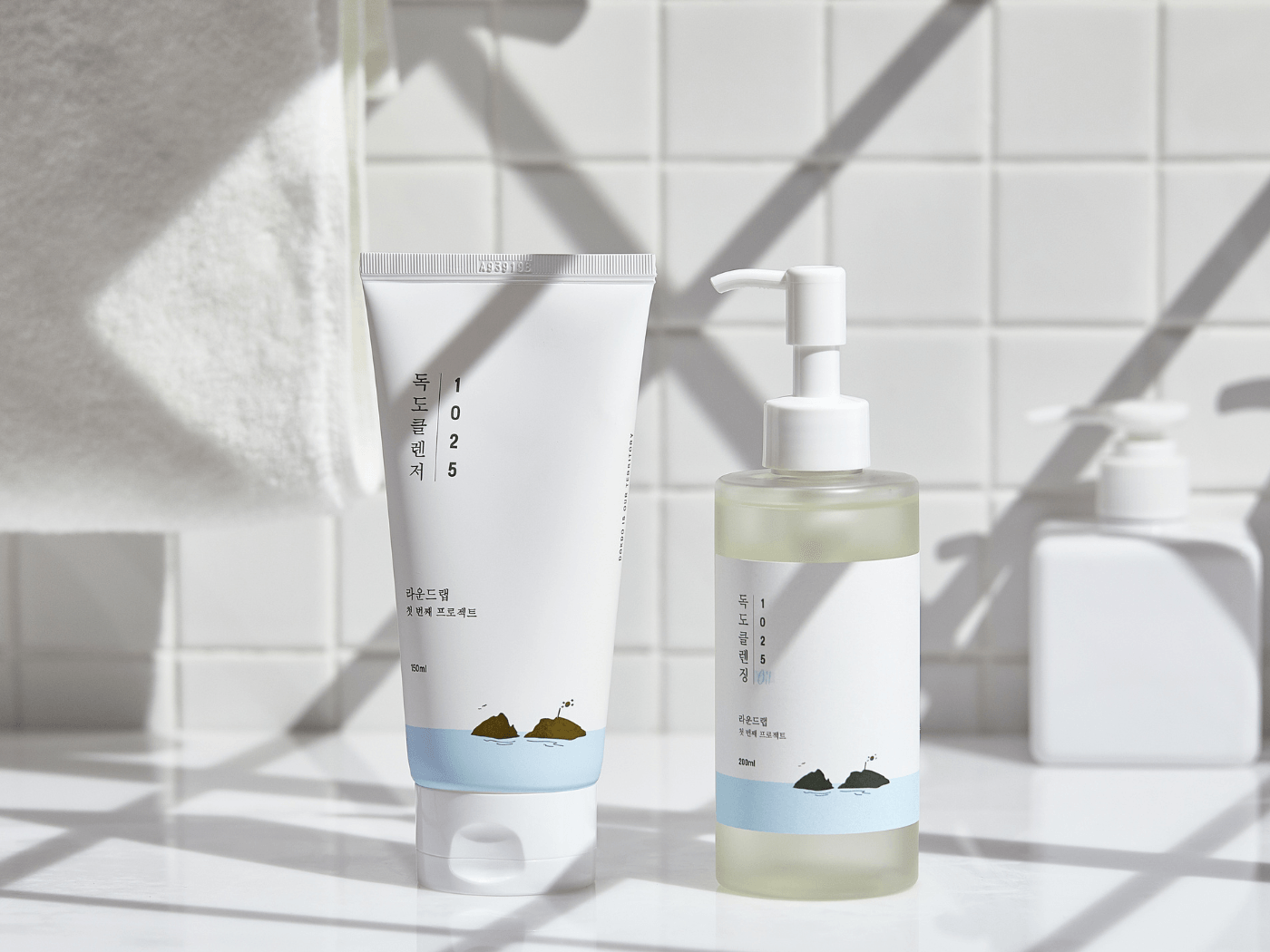 Produkte für Double Cleansing der Brand Round Lab aus Korea