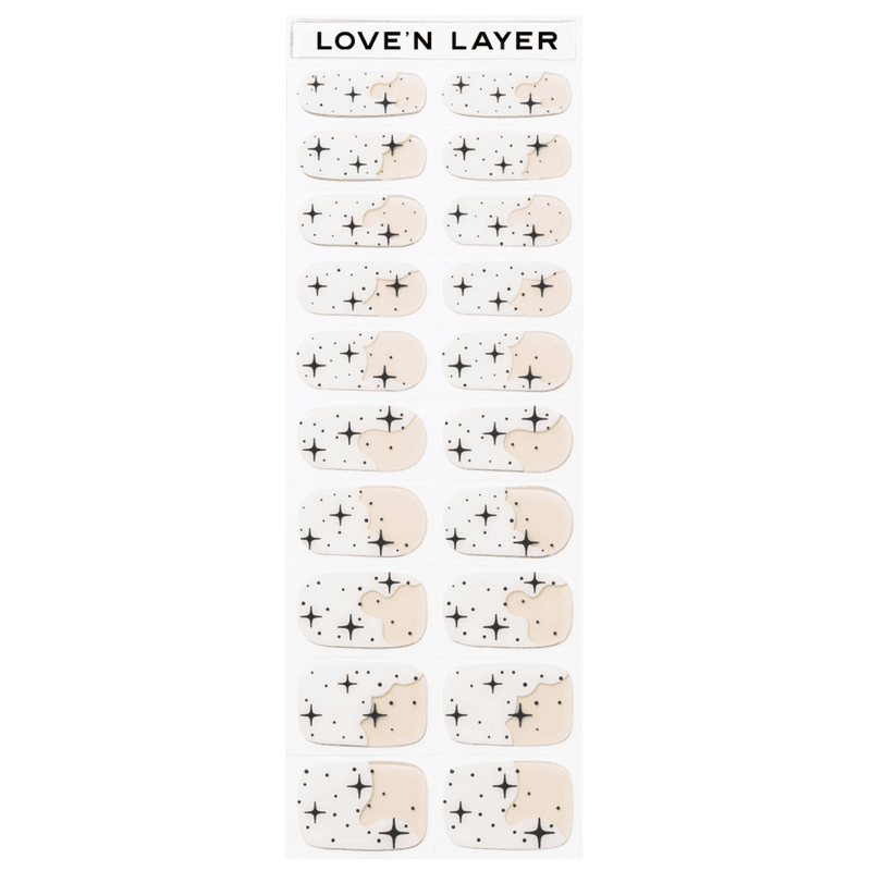 LoveNLayer - Night Sky White Nail