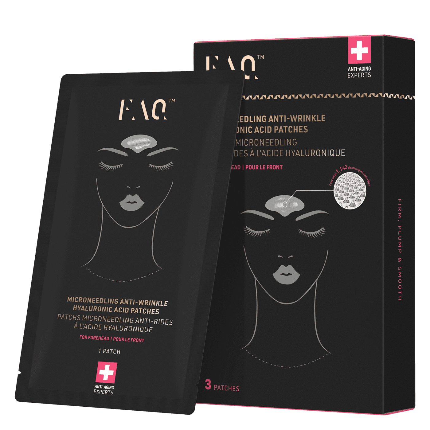 FAQ™ - Microneedling Anti-Wrinkle Hyaluronic Acid Patches Forehead