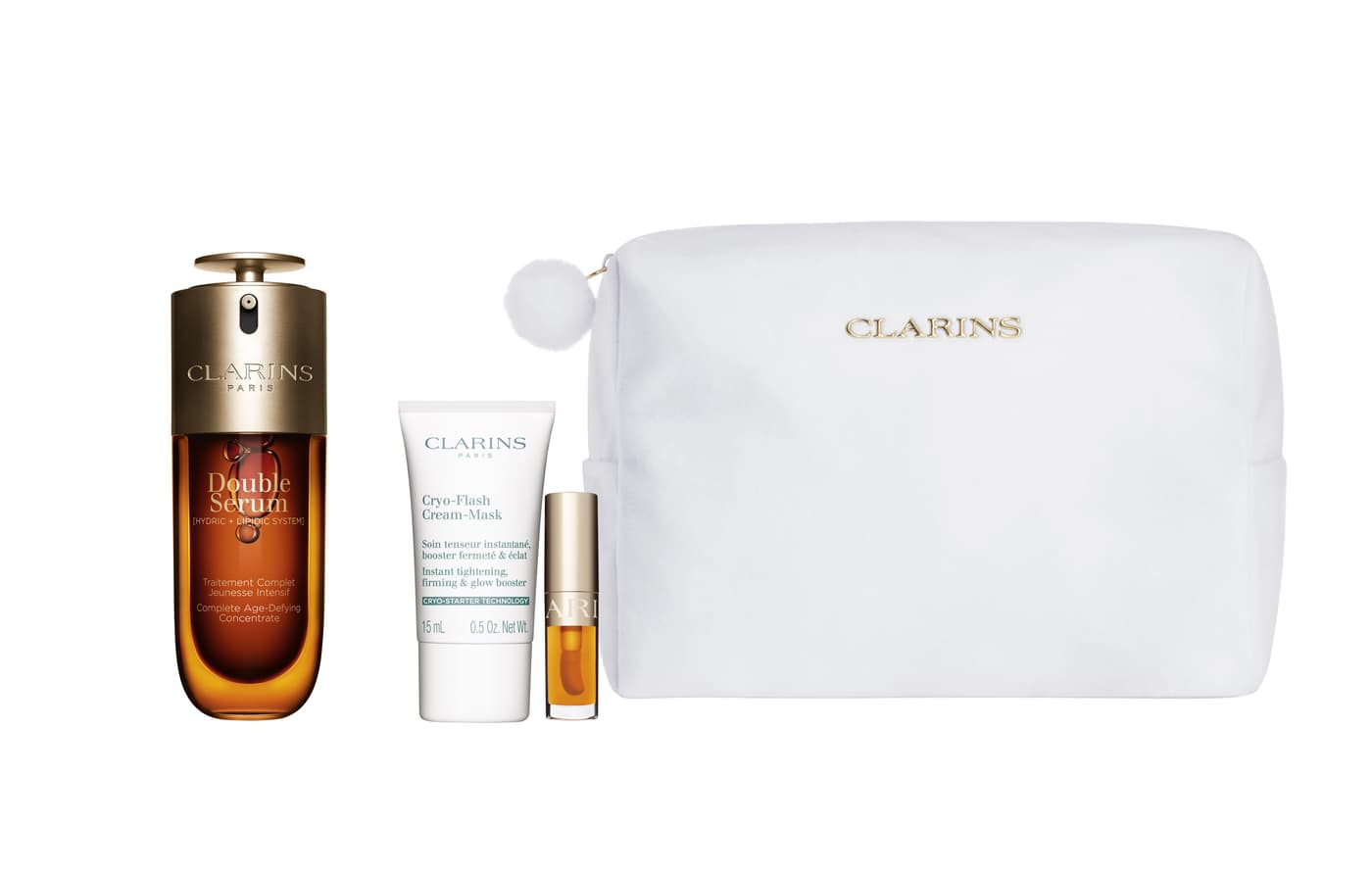 Clarins Specials - Double Serum & Cryo-flash Holiday Season Set