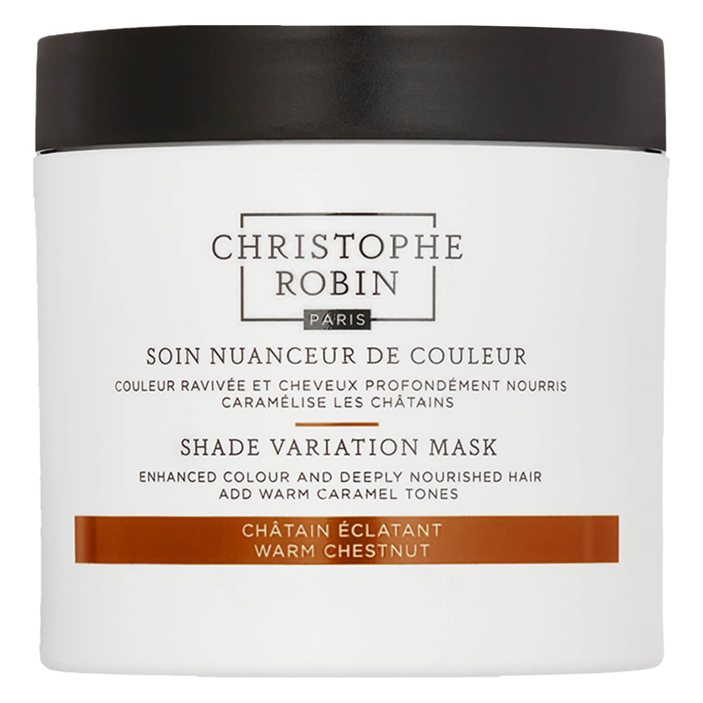 Soin nuanceur de couleur châtain éclatant