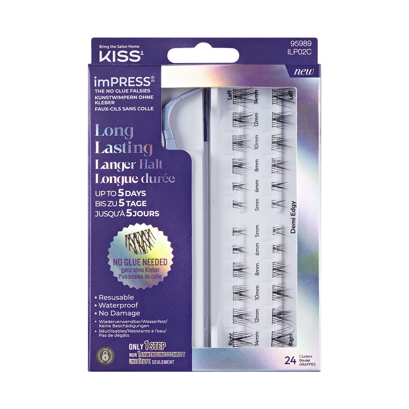 KISS Lashes - Impress Press On Wearever 02 - Demi Edgy