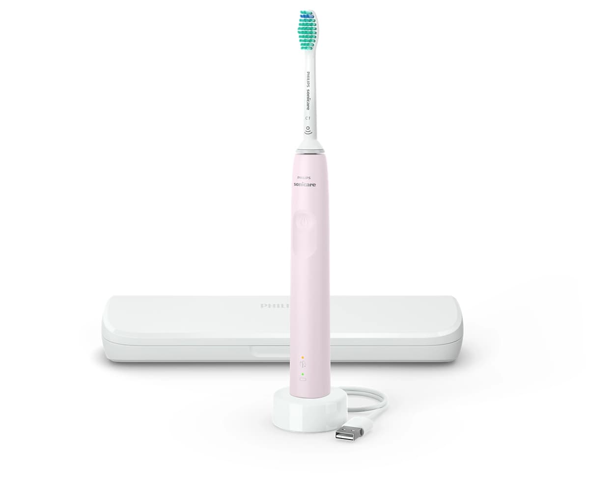 Philips Sonicare - 3100 Series Elektrische Schallzahnbürste + Reiseetui - Rosa