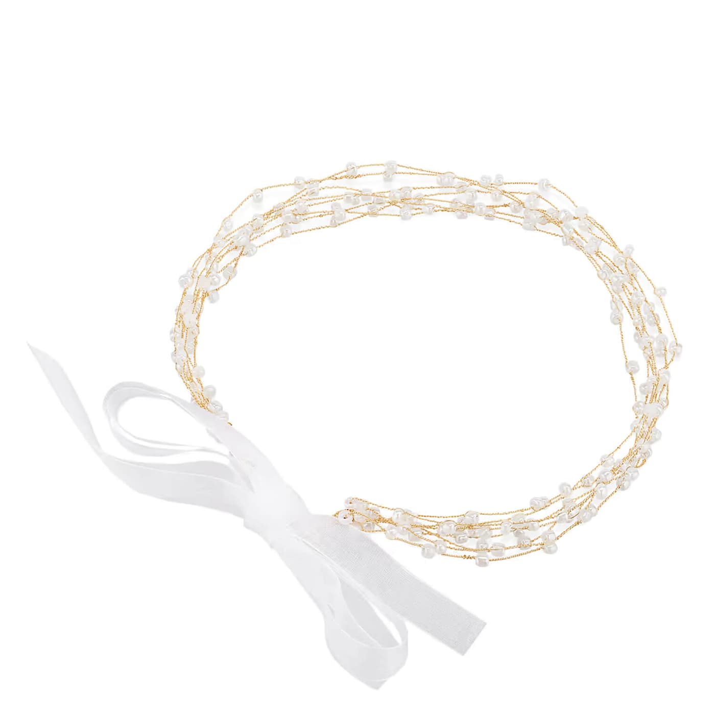 Celebride Drahtdekoration Perlen Gold