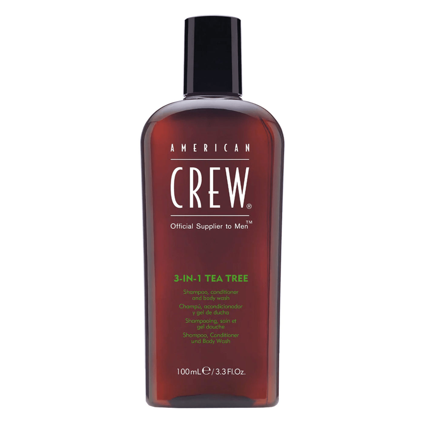 Produktbild von Crew Hair & Body Care - American Crew 3-in-1 Tea Tree Shampoo, Conditioner & Body Wash