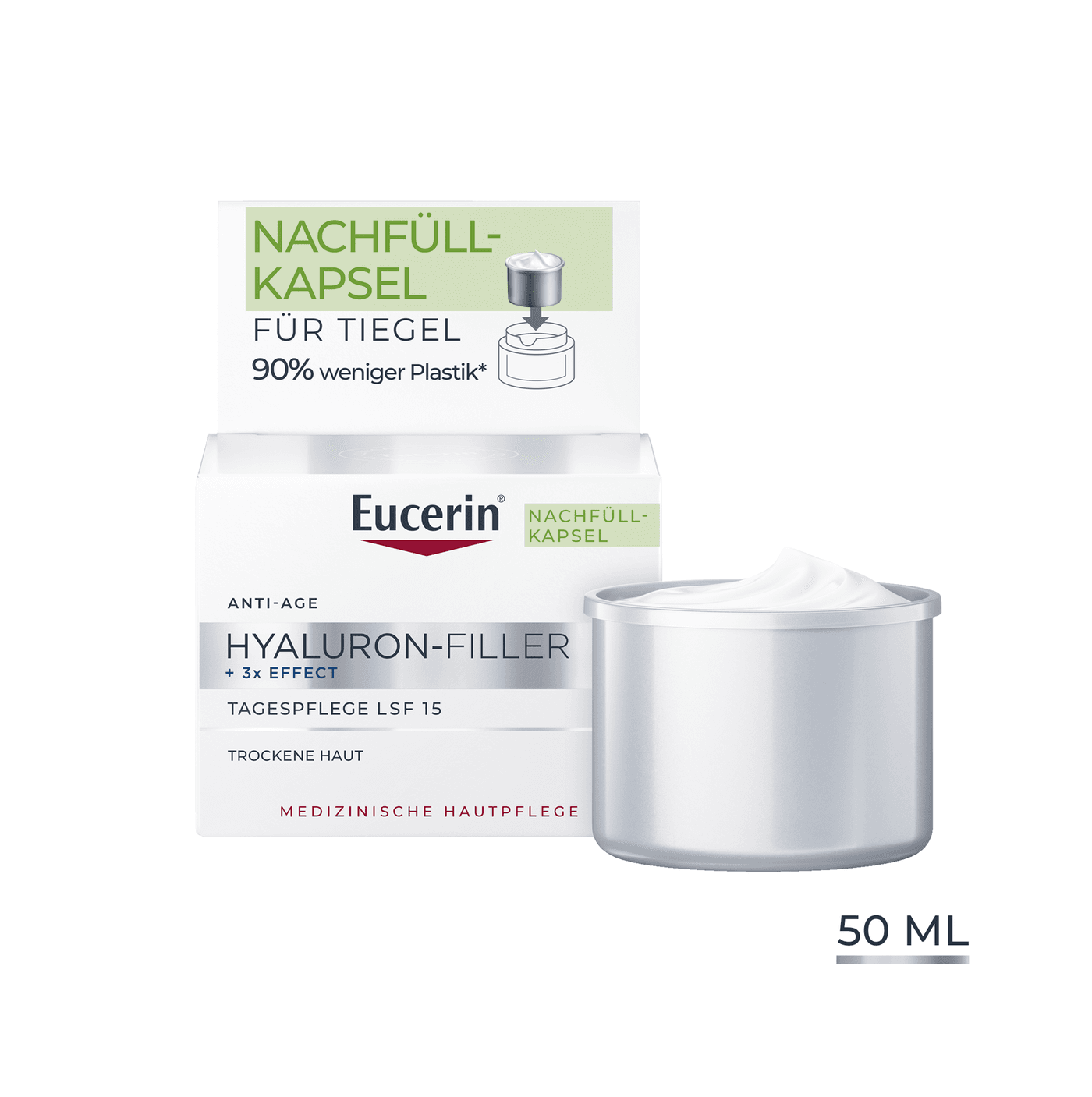 Eucerin - Hyaluron-Filler Tagespflege Trockene Haut LSF15 Refill