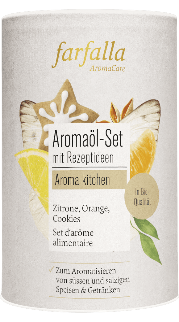 Farfalla - Aromaöl-set mit rezeptideen