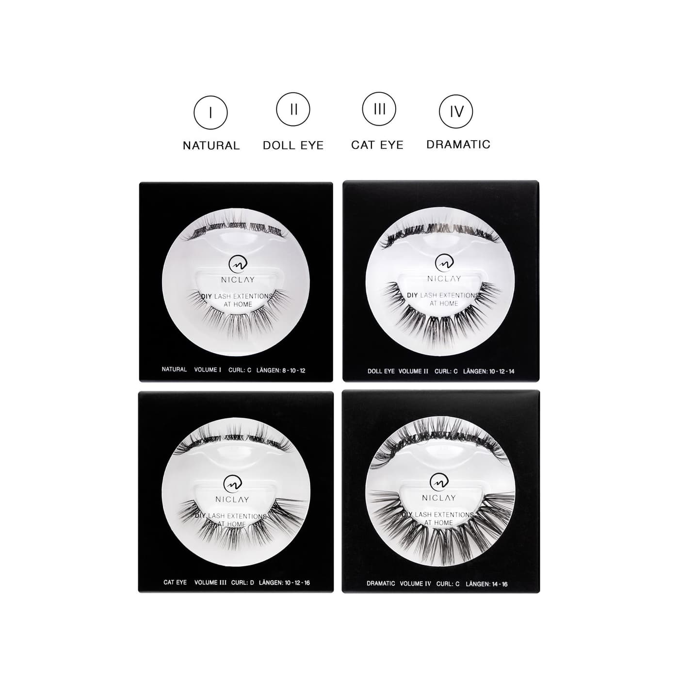 NICLAY - Diy Lash Minibox | D-curl | Doll Eye Ii