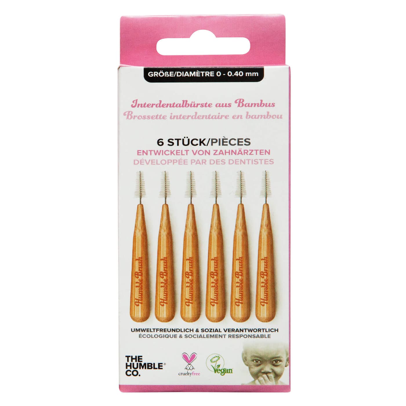 THE HUMBLE CO. - Humble Interdental Bürste 0,40mm Pink