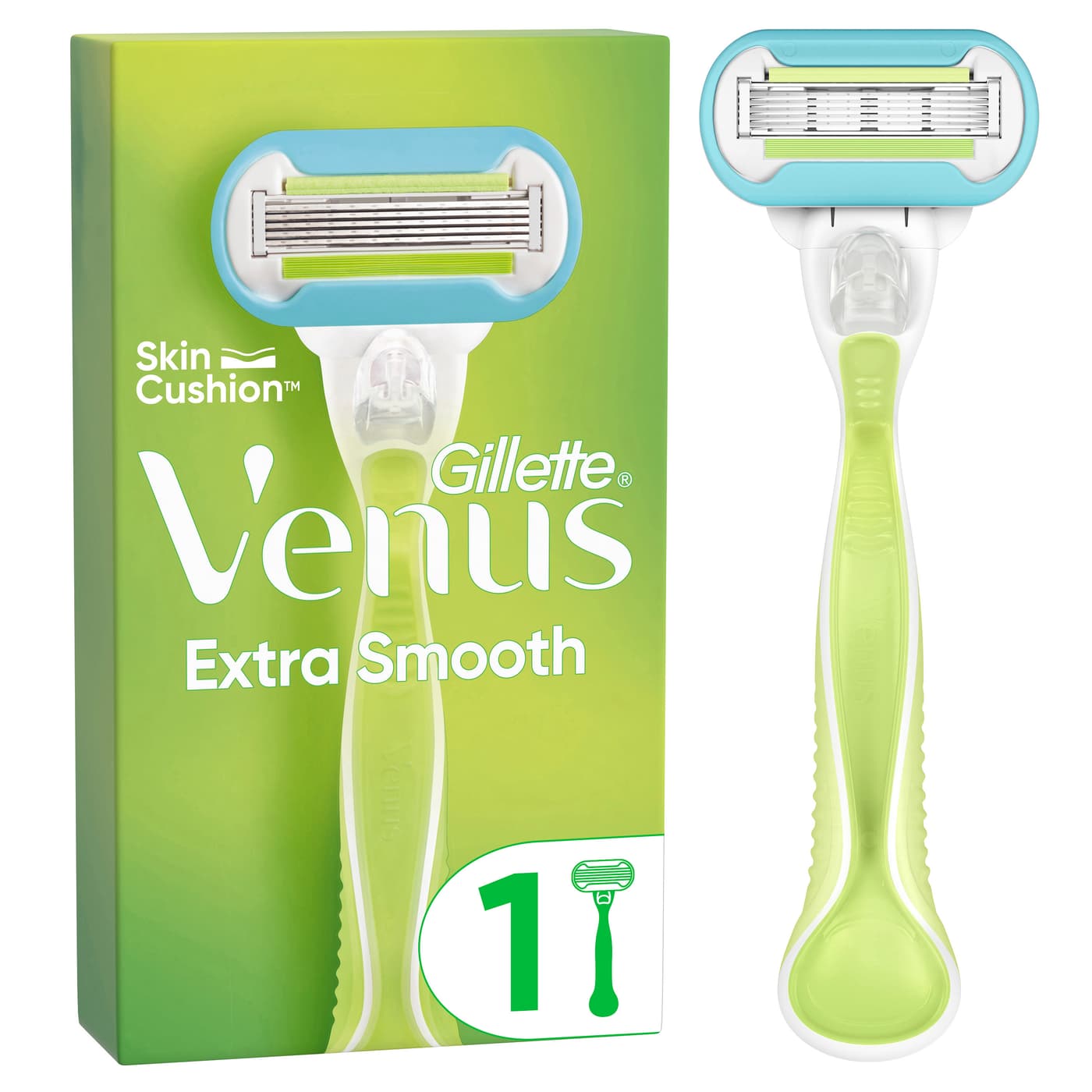 Gillette - Venus Extra Smooth Rasierapparat mit 1 Klinge