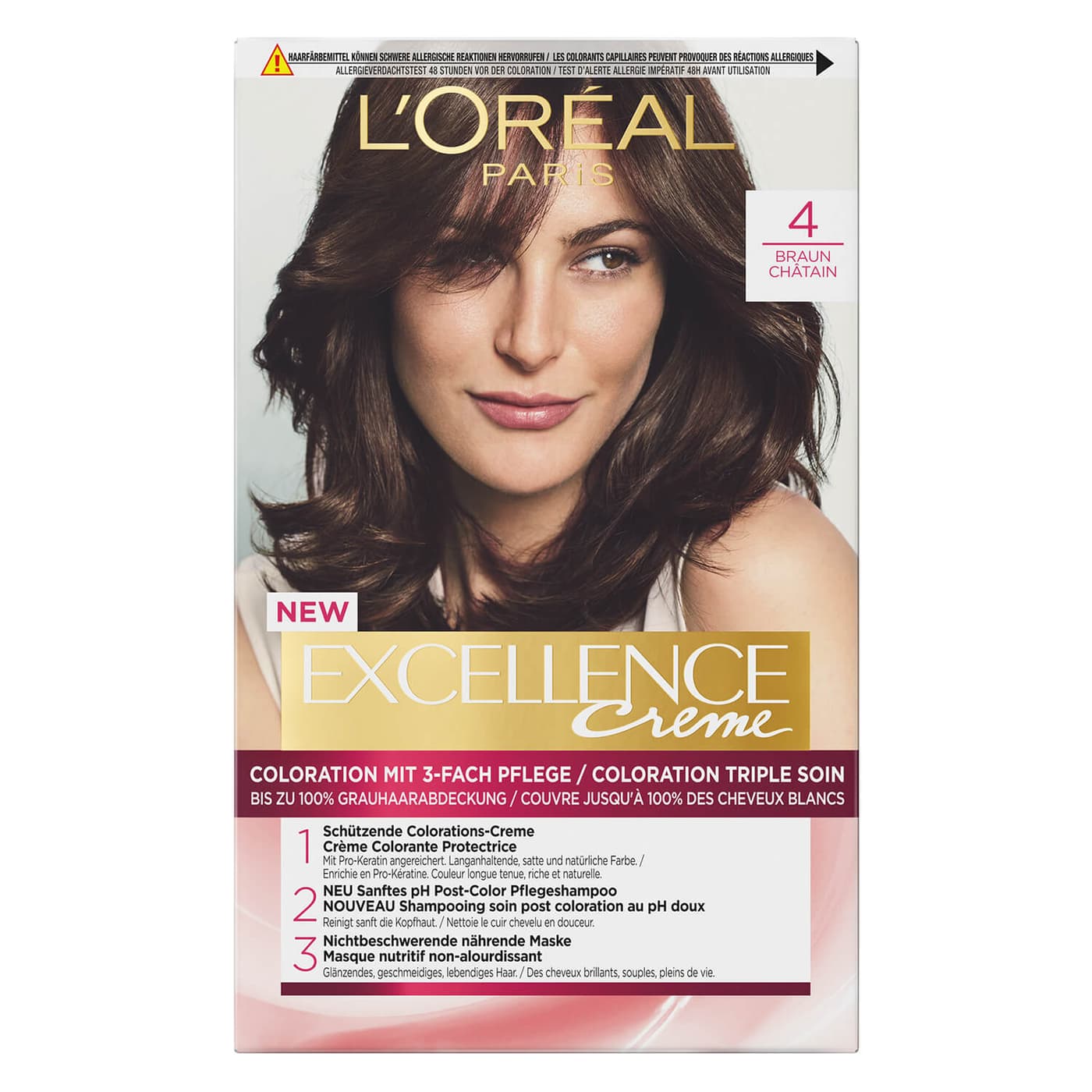 LOréal Excellence Color - Creme 4 Braun