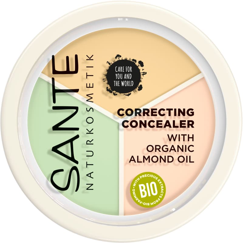 Sante - Concealer 3in1 Rosa/grün/beige