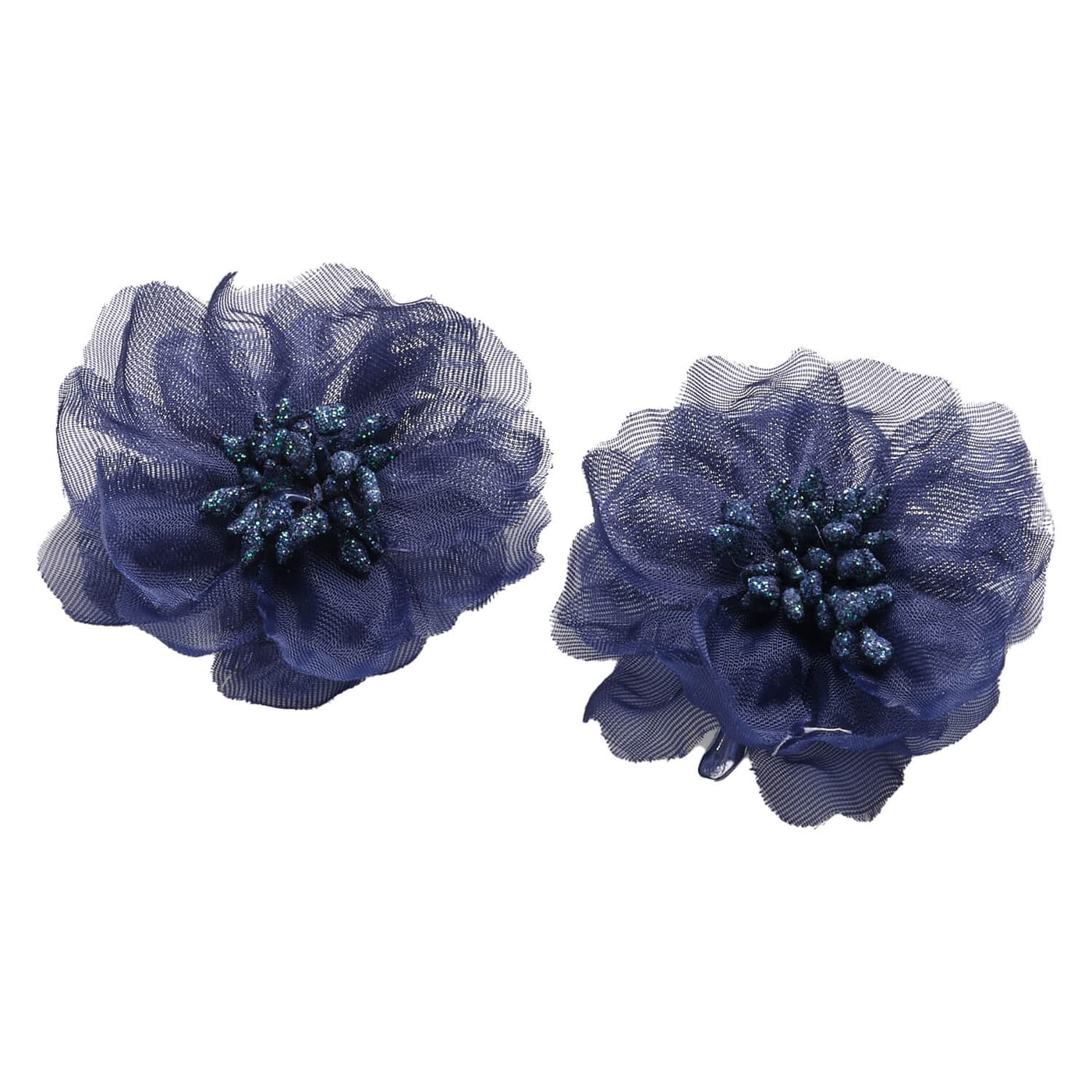 Celebride Stoffblume Clip Blau