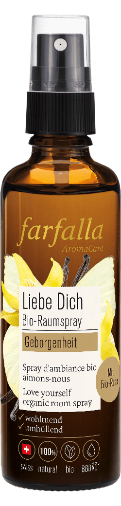 Farfalla Raumspray - Geborgenheit Liebe dich bio-raumspray