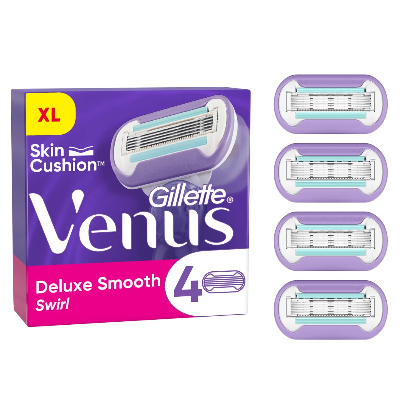 Gillette - Venus Deluxe Smooth Swirl Systemklingen 4er